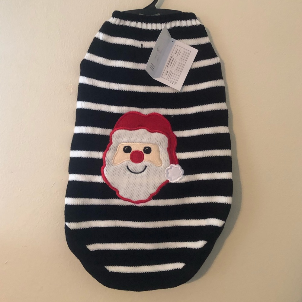 🎅Adorable Winter Santa Christmas Dog Sweater Size Large